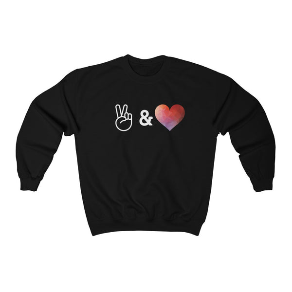 Peace & Love - Crewneck Sweatshirt