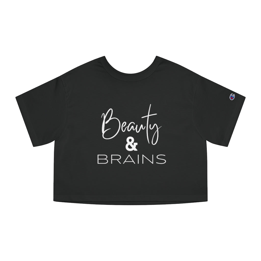 Beauty & Brains - S/S Cropped T-shirt