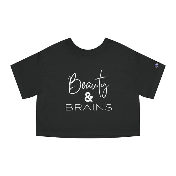 Beauty & Brains - S/S Cropped T-shirt