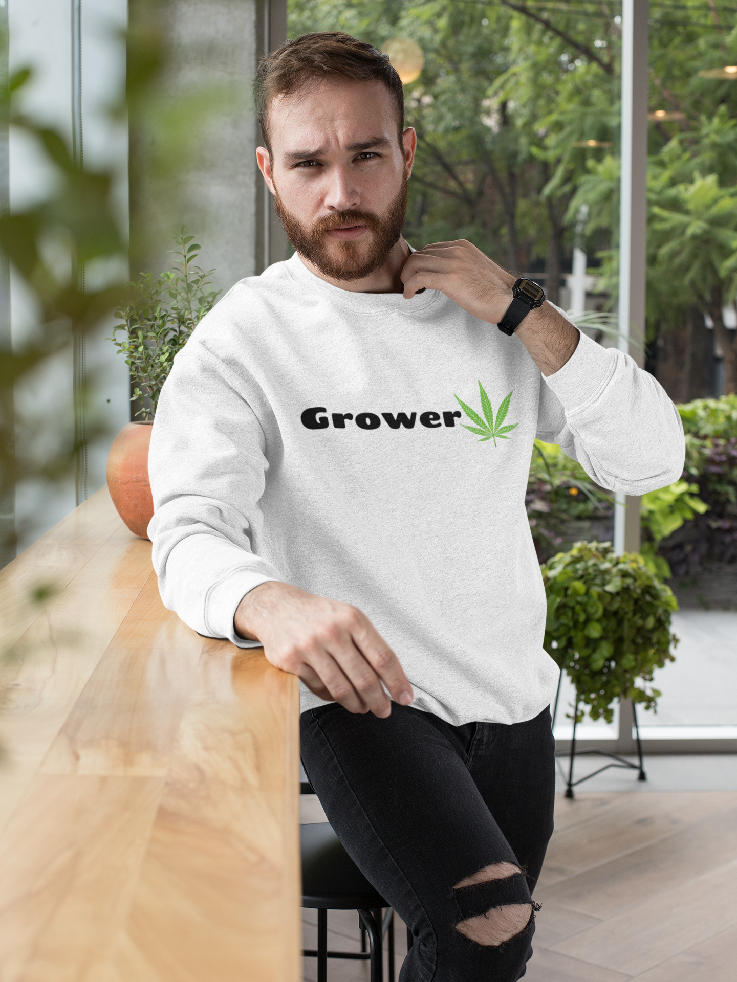 Grower -Crewneck Sweatshirt