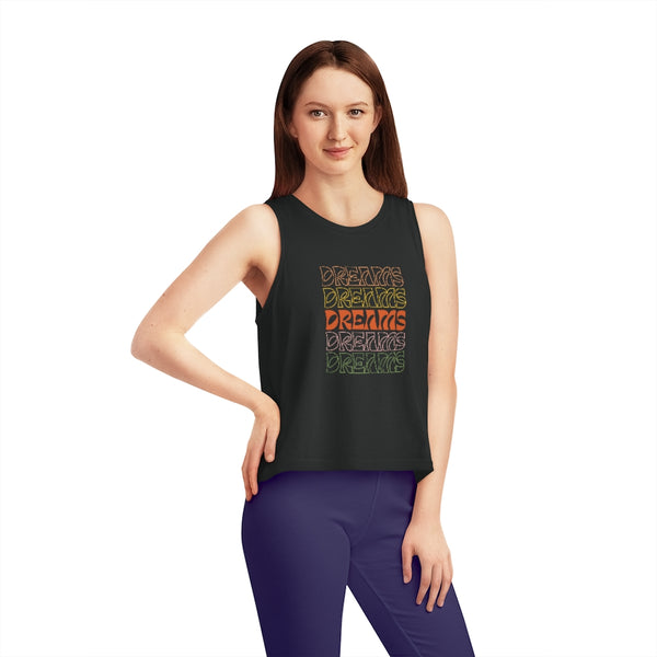 Dreams - Ladies Cropped Tank Top