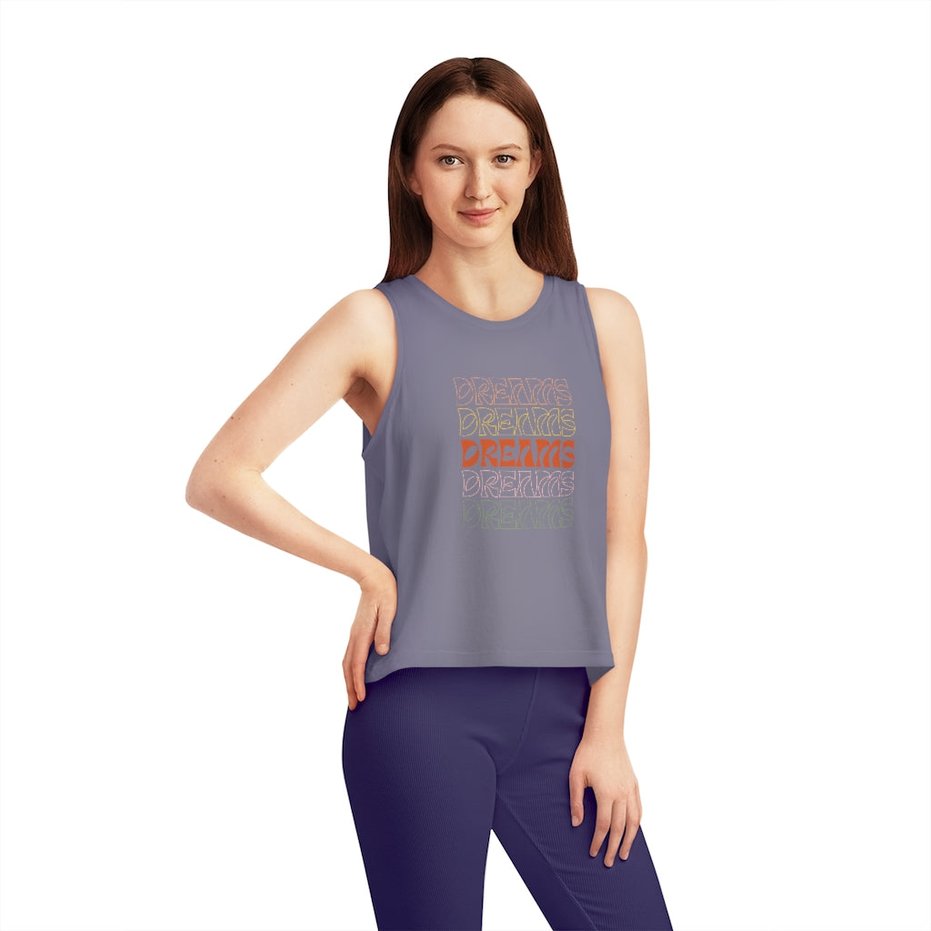 Dreams - Ladies Cropped Tank Top