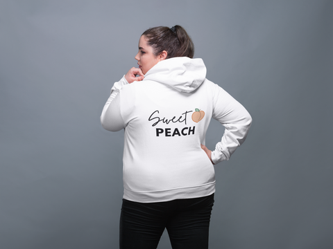 Sweet Peach -Hoodie (logo backside)