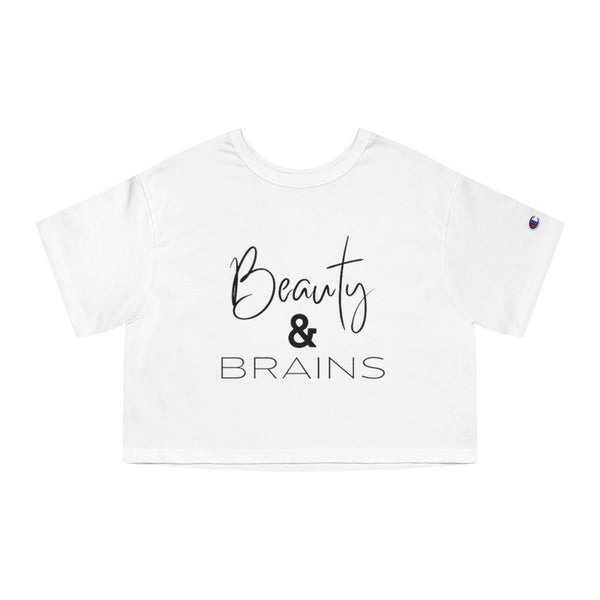 Beauty & Brains - S/S Cropped T-shirt