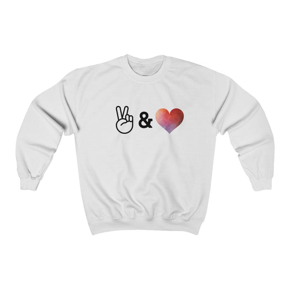 Peace & Love - Crewneck Sweatshirt