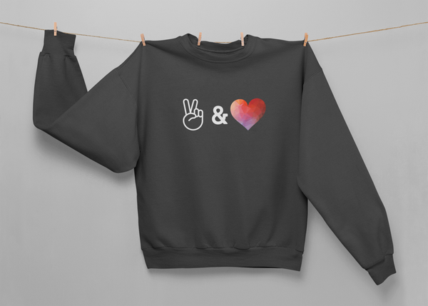 Peace & Love - Crewneck Sweatshirt