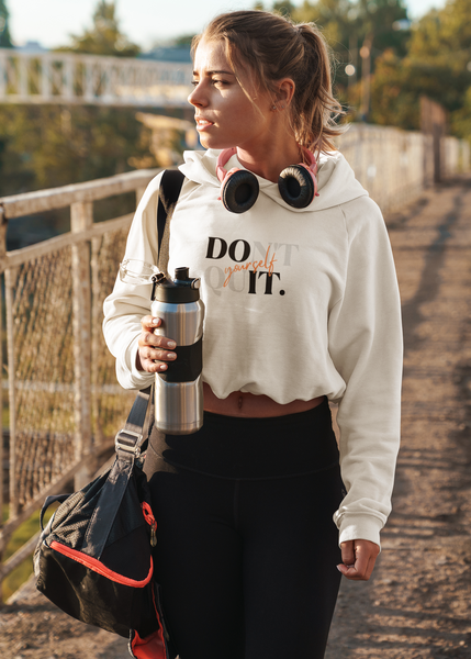 Don't quit - Cropped Hoodie