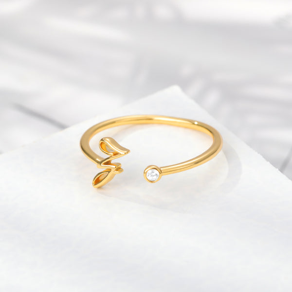 Dainty Initial Ring - all options available