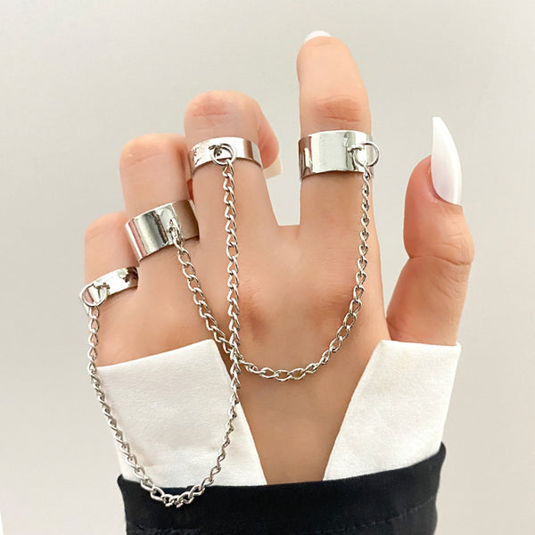 Heart and Geometric Midi/Joint Ring Set - options available