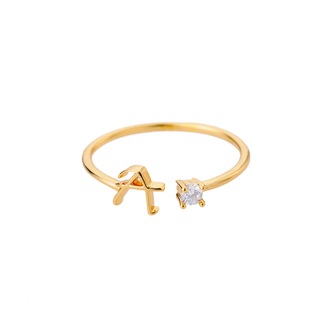 Dainty Initial Ring - all options available