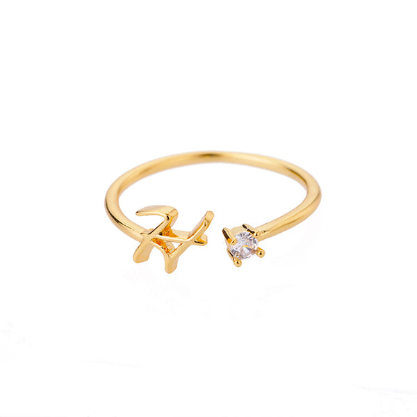 Dainty Initial Ring - all options available