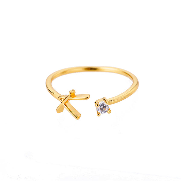 Dainty Initial Ring - all options available