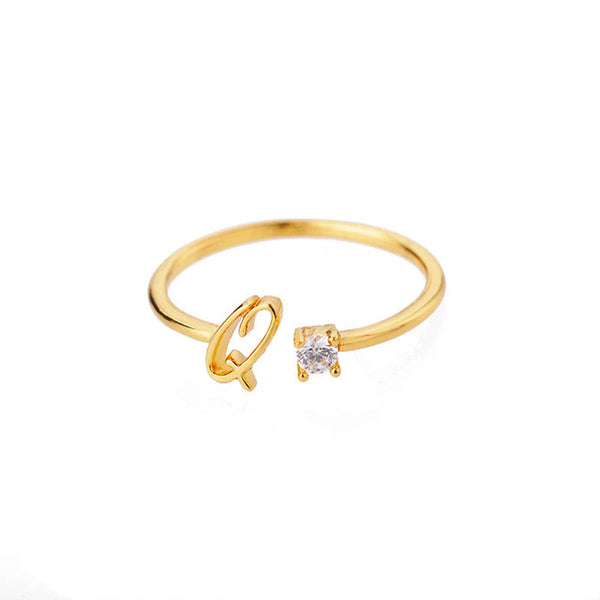 Dainty Initial Ring - all options available