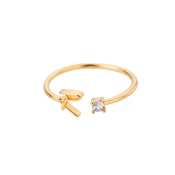 Dainty Initial Ring - all options available