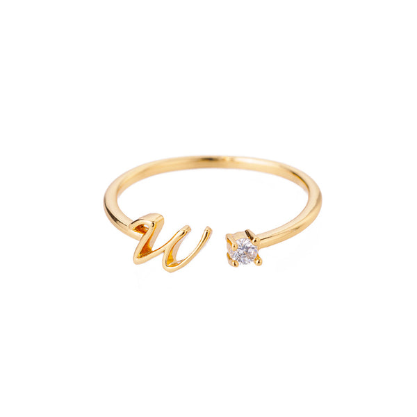 Dainty Initial Ring - all options available