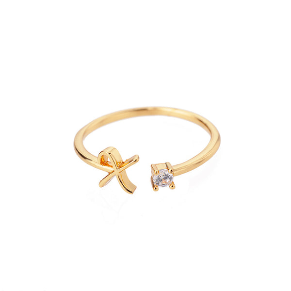 Dainty Initial Ring - all options available